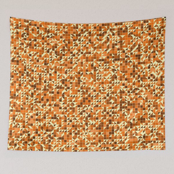 Item preview, Geometric pattern with colorful triangles and squares designed and sold by Tae Mi.