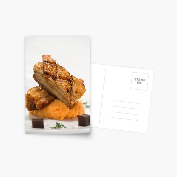 Pork Belly - Food Photography Postcard