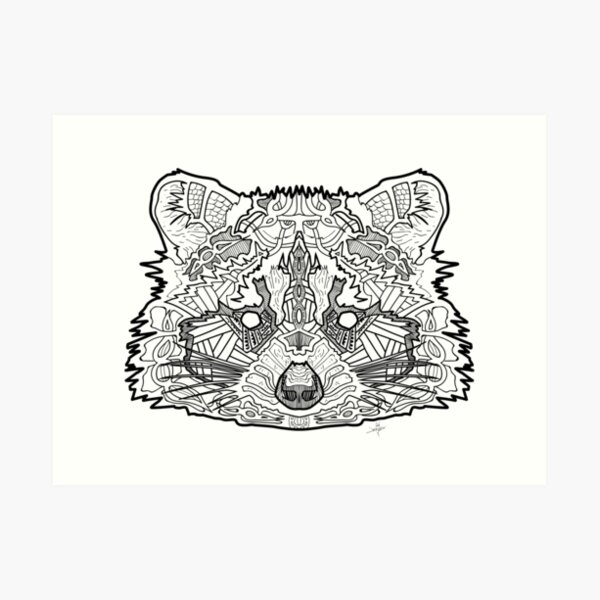 Norse Racoon Art Print