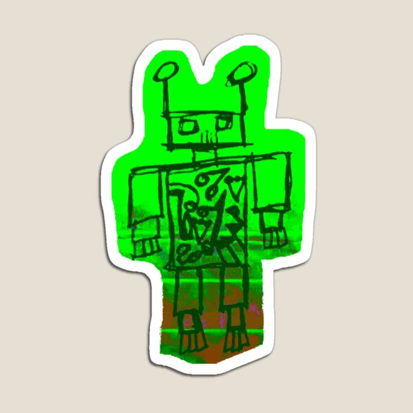 Item preview, Green Robot sticker designed and sold by OmegaRedFan.
