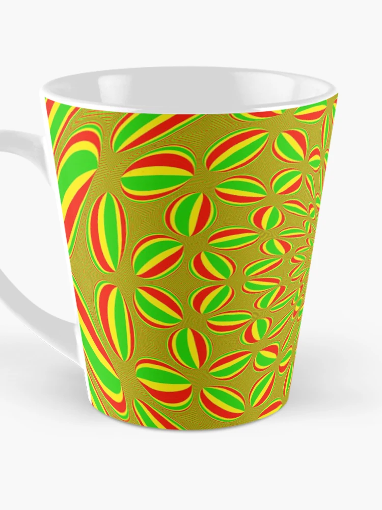 Imagen 3 de 4, Taza de café con la obra Reggae Vortex, diseñada y vendida por RJBPhotoDesign.