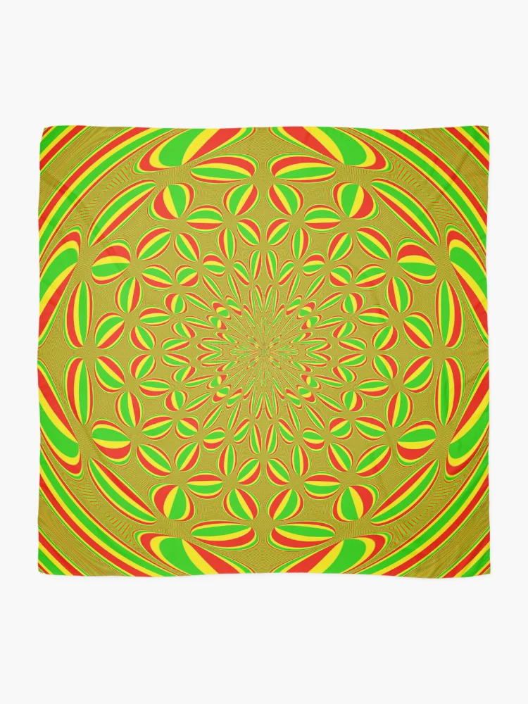 Thumbnail 2 of 3, Scarf, Reggae Vortex designed and sold by RJBPhotoDesign.