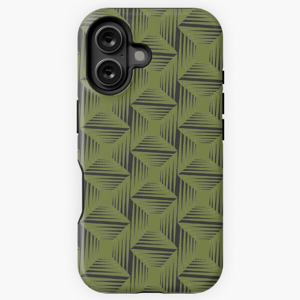 Aperçu de l'œuvre Motif abstrait de zèbre illusion d'optique noir et blanc avec fond terne olive créée et vendue par infinitygrafix.