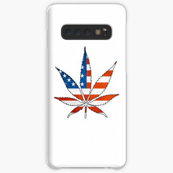 Marijuana Leaf American Flag Samsung Galaxy Snap Case