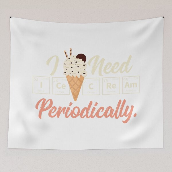 Item preview, Chemistry Gifts: I Need Ice Cream - Periodically Funny  designed and sold by festivalshirt.