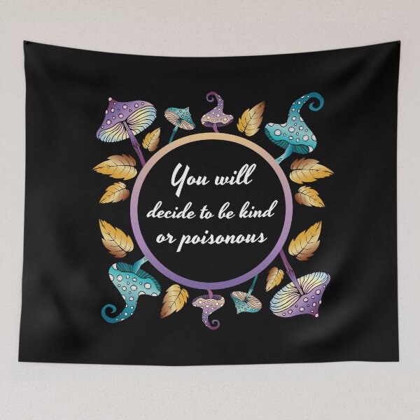 Item preview, Magic mushrooms poison quotes designed and sold by Anna Zakharova.