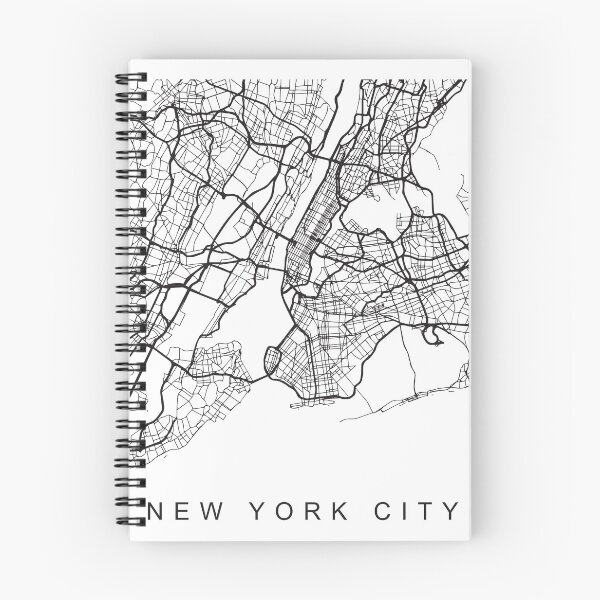 Item preview, New York City Minimalist City Street Map Dark Design designed and sold by Andrewkgolf.
