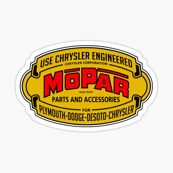 Mopar Vintage Graphic Sticker
