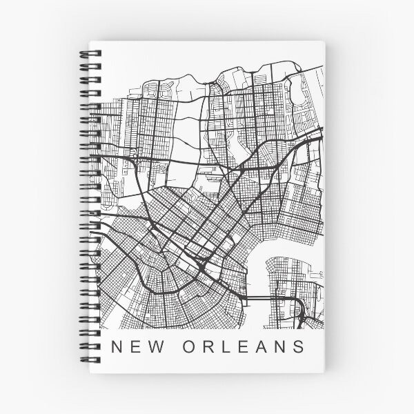 Item preview, New Orleans Minimalist City Street Map Dark Design designed and sold by Andrewkgolf.