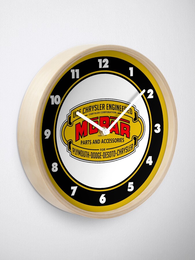 Alternate view of Mopar Vintage Graphic Clock Clock