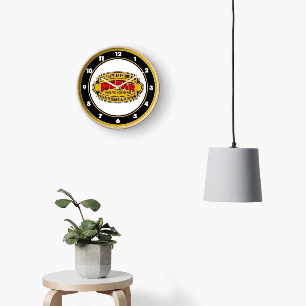 Mopar Vintage Graphic Clock Clock