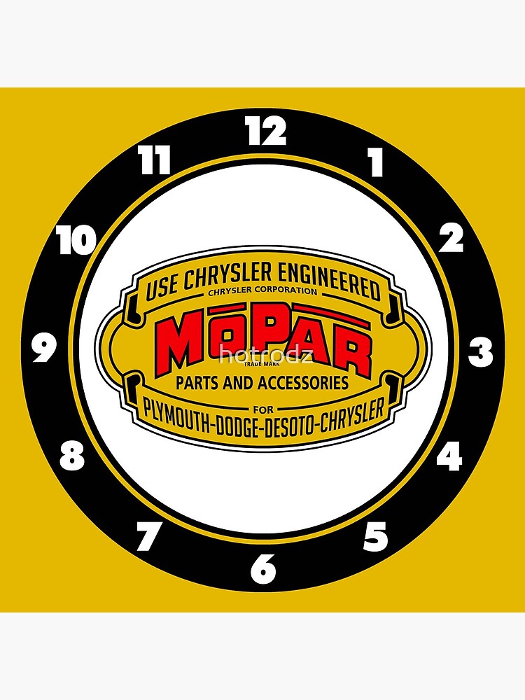 Mopar Vintage Graphic Clock by hotrodz