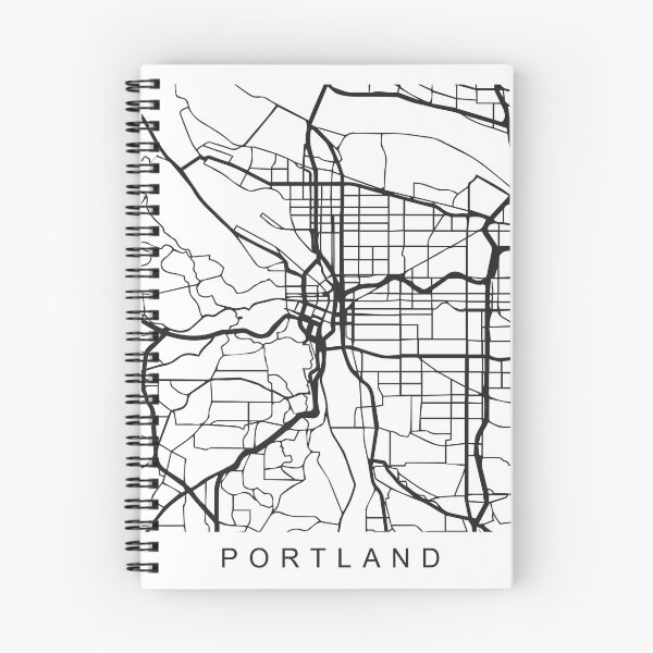 Item preview, Portland OR Minimalist City Street Map Dark Design designed and sold by Andrewkgolf.
