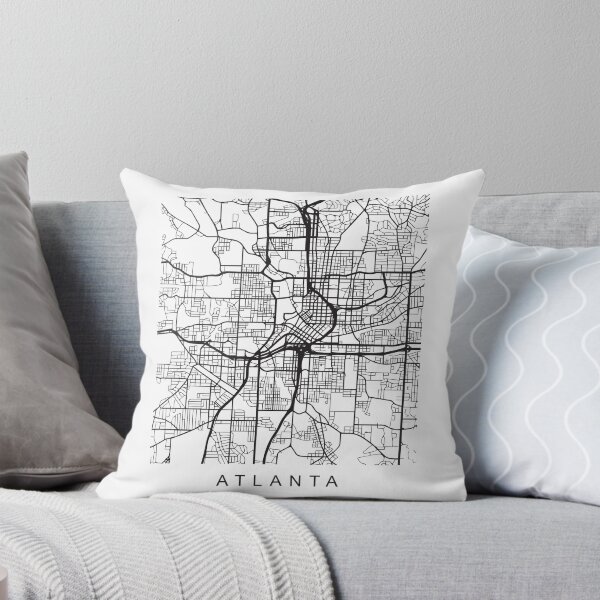 Item preview, Atlanta GA Minimalist City Street Map Dark Design designed and sold by Andrewkgolf.