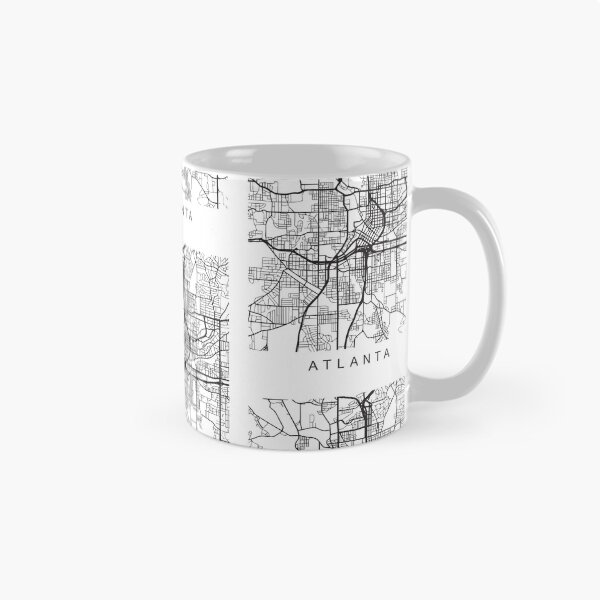 Item preview, Atlanta GA Minimalist City Street Map Dark Design designed and sold by Andrewkgolf.