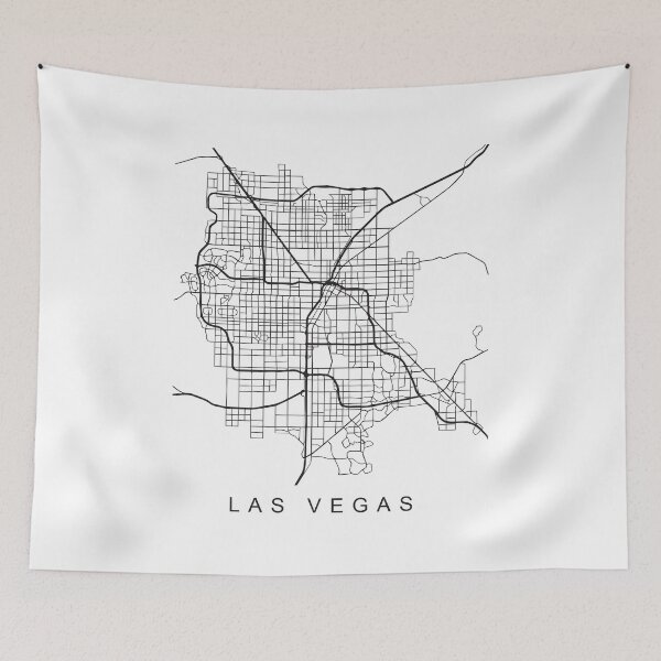 Item preview, Las Vegas NV Minimalist City Street Map Dark Design designed and sold by Andrewkgolf.