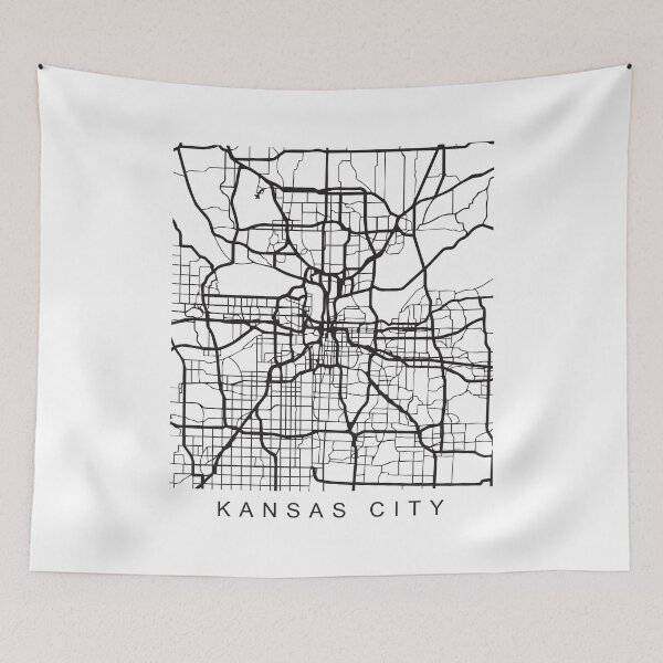 Item preview, Kansas City Minimalist City Street Map Dark Design designed and sold by Andrewkgolf.