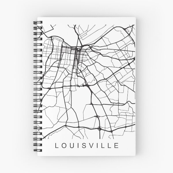Item preview, Louisville Minimalist City Street Map Dark Design designed and sold by Andrewkgolf.