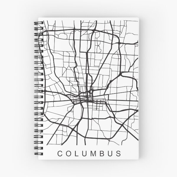 Item preview, Columbus OH Minimalist City Street Map Dark Design designed and sold by Andrewkgolf.