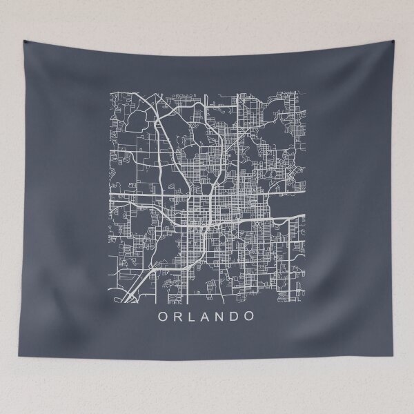 Item preview, Orlando Minimal City Street Map Light Design designed and sold by Andrewkgolf.
