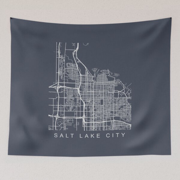 Item preview, Salt Lake City Minimalist City Street Map Light Design designed and sold by Andrewkgolf.