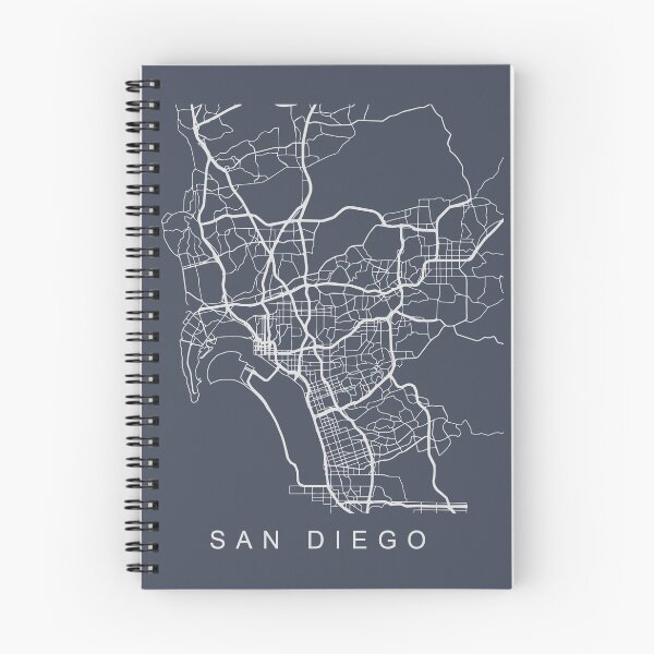 Item preview, San Diego CA Minimalist City Street Map Light Design designed and sold by Andrewkgolf.
