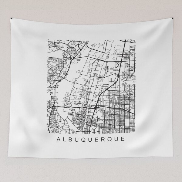 Item preview, Albuquerque NM Minimalist City Street Map Dark Design designed and sold by Andrewkgolf.