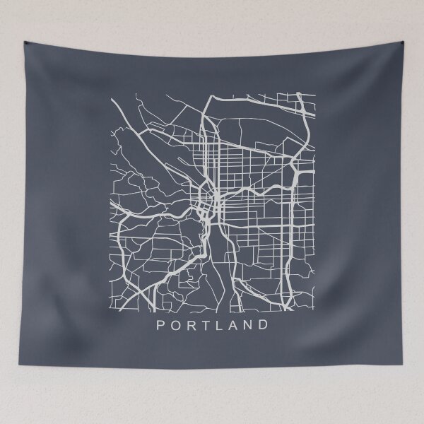 Item preview, Portland OR Minimalist City Street Map Light Design designed and sold by Andrewkgolf.
