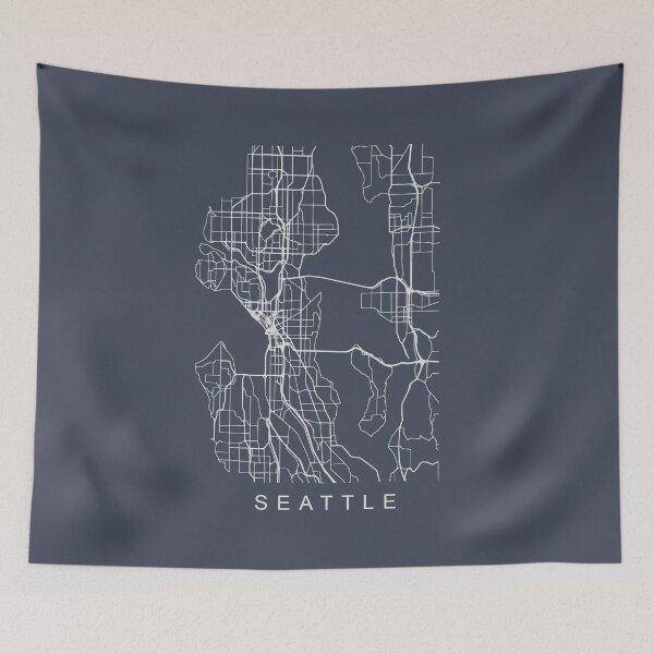 Item preview, Seattle WA Minimalist City Street Map Light Design designed and sold by Andrewkgolf.