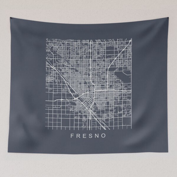 Item preview, Fresno Minimalist City Street Map Light Design designed and sold by Andrewkgolf.