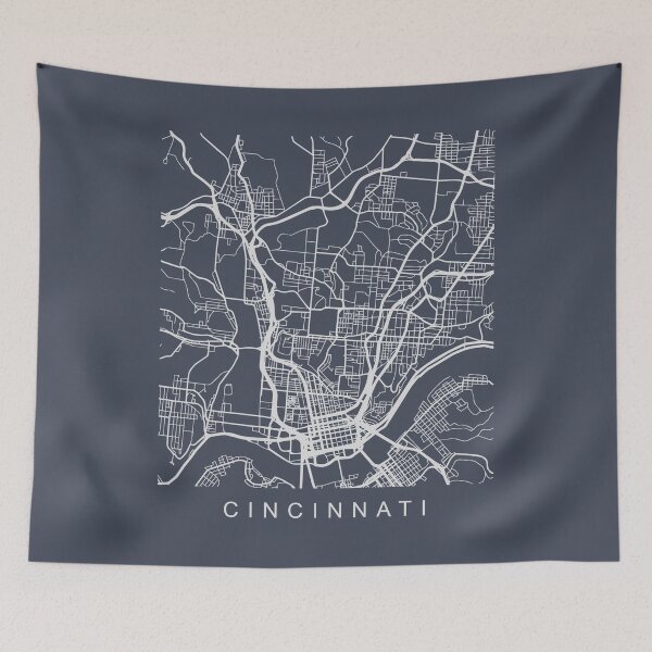 Item preview, Cincinnati Minimalist City Street Map Light Design designed and sold by Andrewkgolf.