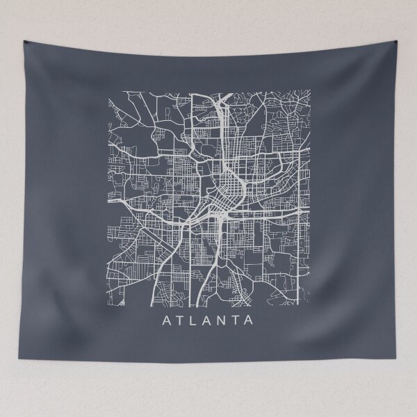 Item preview, Atlanta GA Minimalist City Street Map Light Design designed and sold by Andrewkgolf.