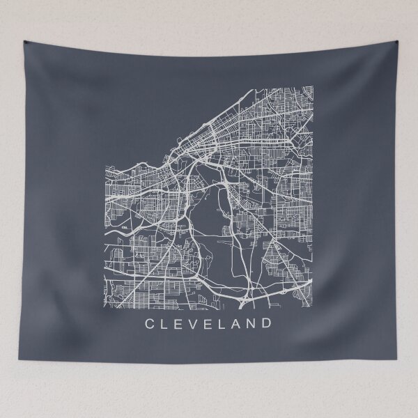 Item preview, Cleveland OH Minimalist City Street Map Light Design designed and sold by Andrewkgolf.