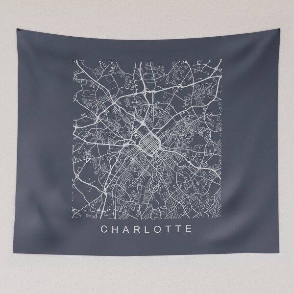 Item preview, Charlotte NC Minimalist City Street Map Light Design designed and sold by Andrewkgolf.