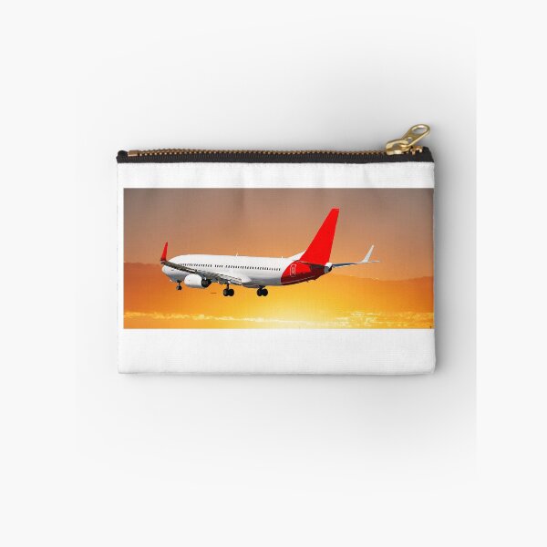 Item preview, Jet airliner flying in a colourful orange stratocumulus cloudy sky.  designed and sold by sunnypicsoz.