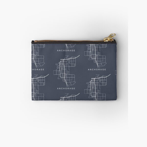 Item preview, Anchorage AK Minimalist City Street Map Light Design designed and sold by Andrewkgolf.