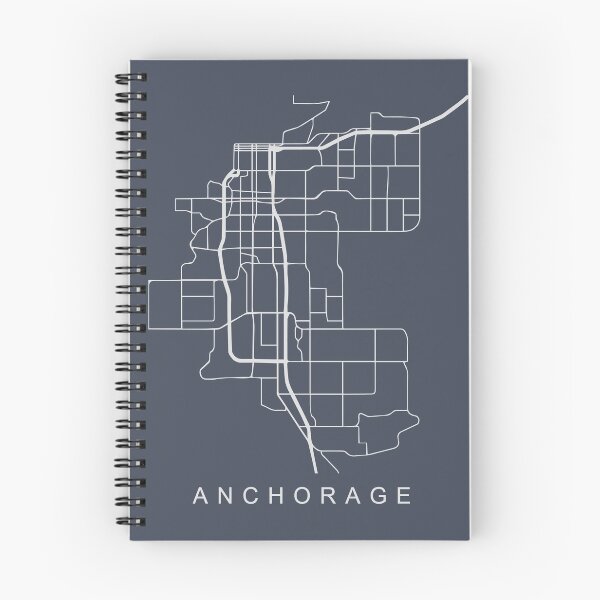 Item preview, Anchorage AK Minimalist City Street Map Light Design designed and sold by Andrewkgolf.