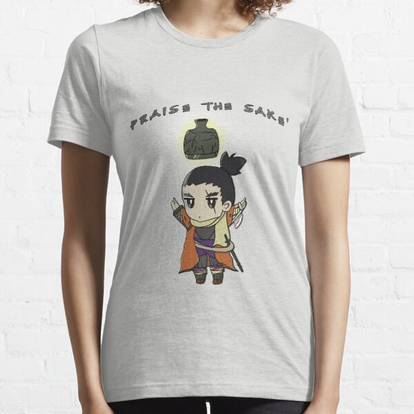 Sekiro sombras mueren dos veces Alabado sea el sakè Camiseta esencial