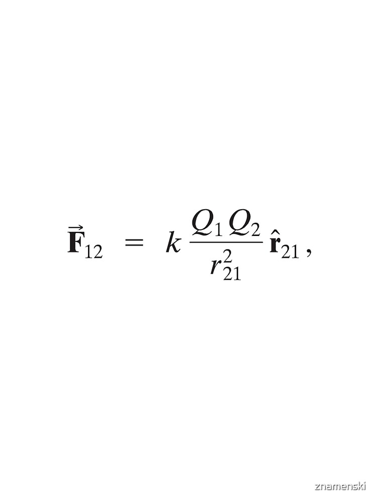 Coulomb's law: Magnitude of Electrostatic Force between two point charges is directly proportional to Product of Magnitudes of charges and inversely proportional to Square of Distance between them by znamenski