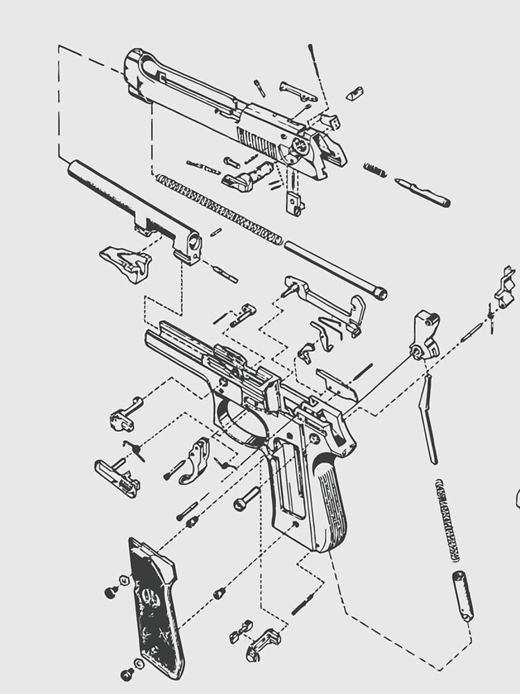 Kjw p226 взрыв схема