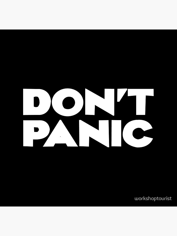 Don't Panic - Hitchhikers Guide | Greeting Card