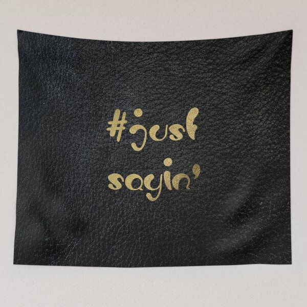 Item preview, Hashtag # just sayin black leather and gold designed and sold by joshuayule.