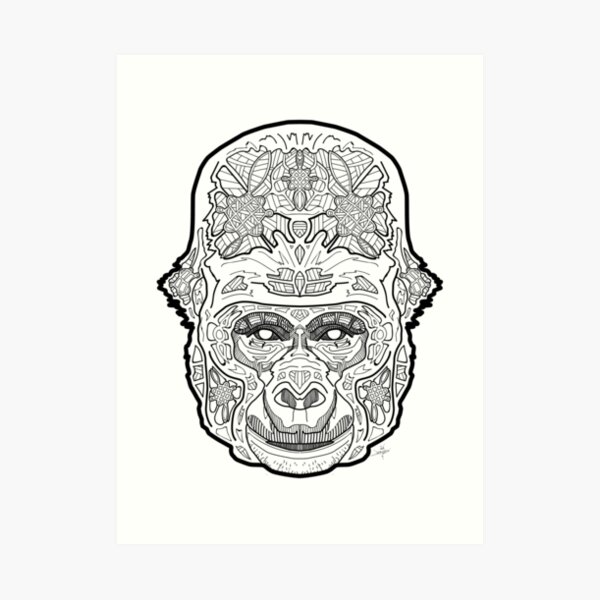 Norse Gorilla Art Print