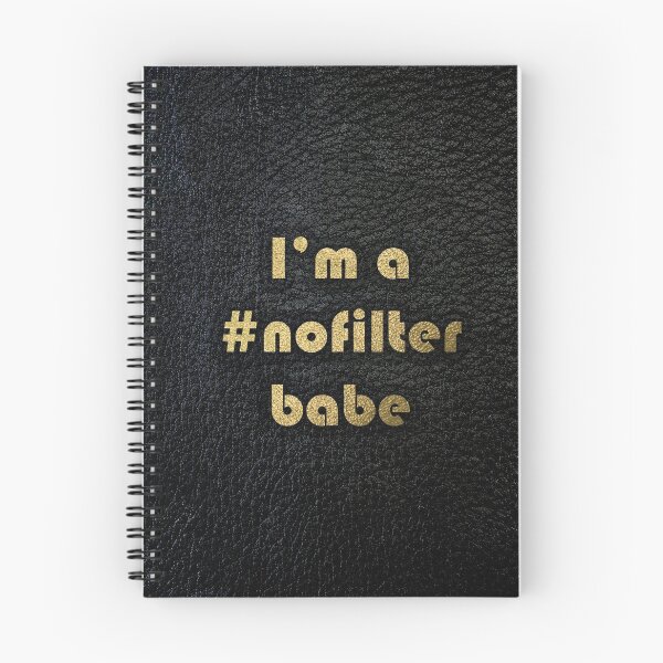 Item preview, I'm a #nofilter babe black leather and gold designed and sold by joshuayule.