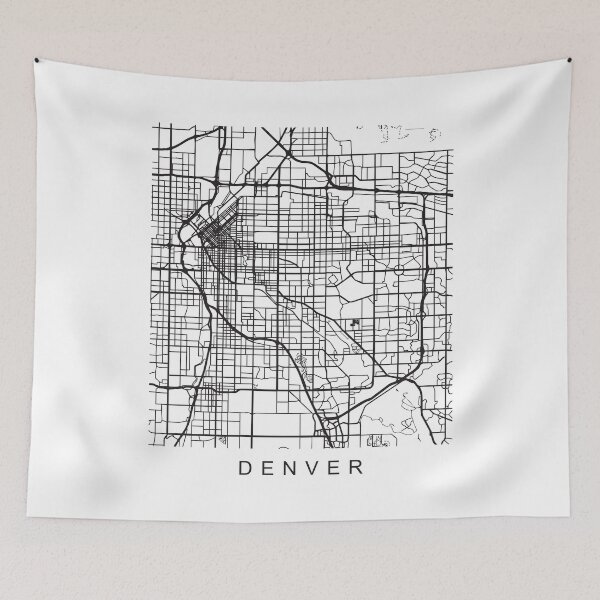 Item preview, Denver CO Minimalist City Street Map Dark Design designed and sold by Andrewkgolf.