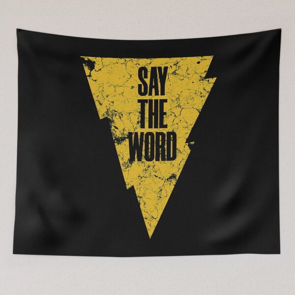 Item preview, Say the Word... Black Adam (Distressed) designed and sold by 90sOE.