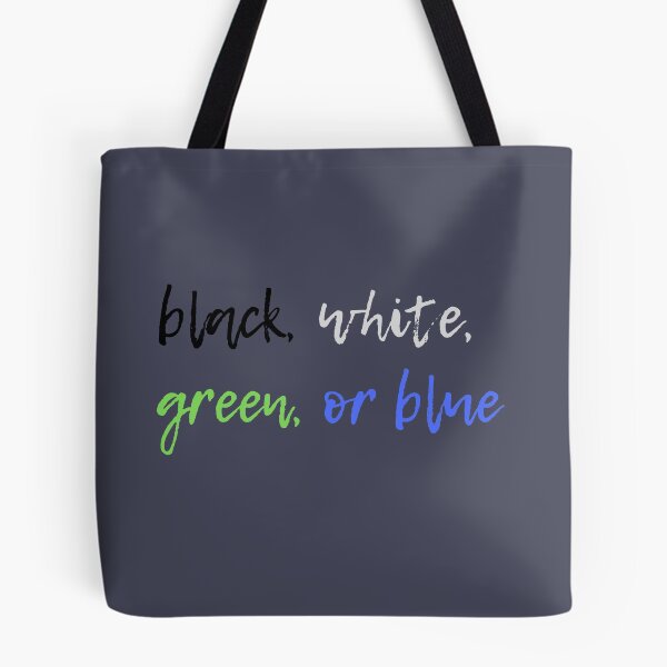 Item preview, black white green or blue  designed and sold by GrasslandDesign.