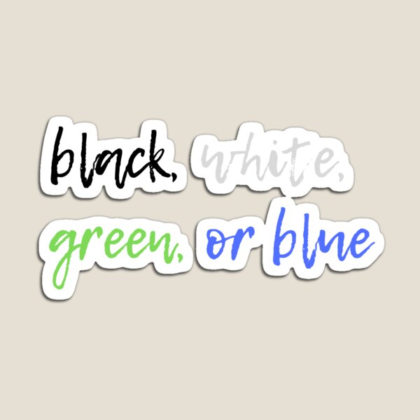 Item preview, black white green or blue  designed and sold by GrasslandDesign.