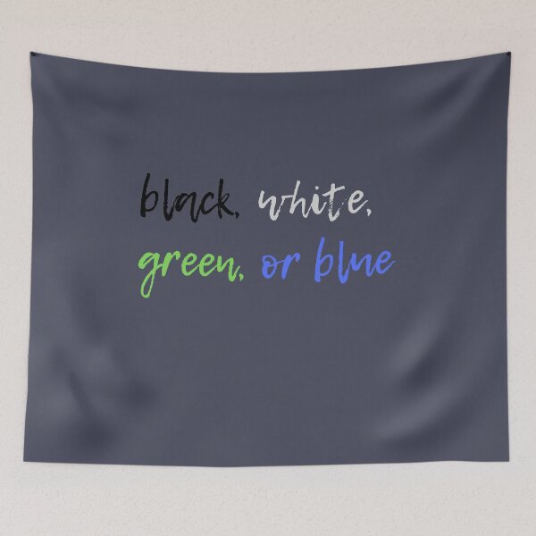 Item preview, black white green or blue  designed and sold by GrasslandDesign.
