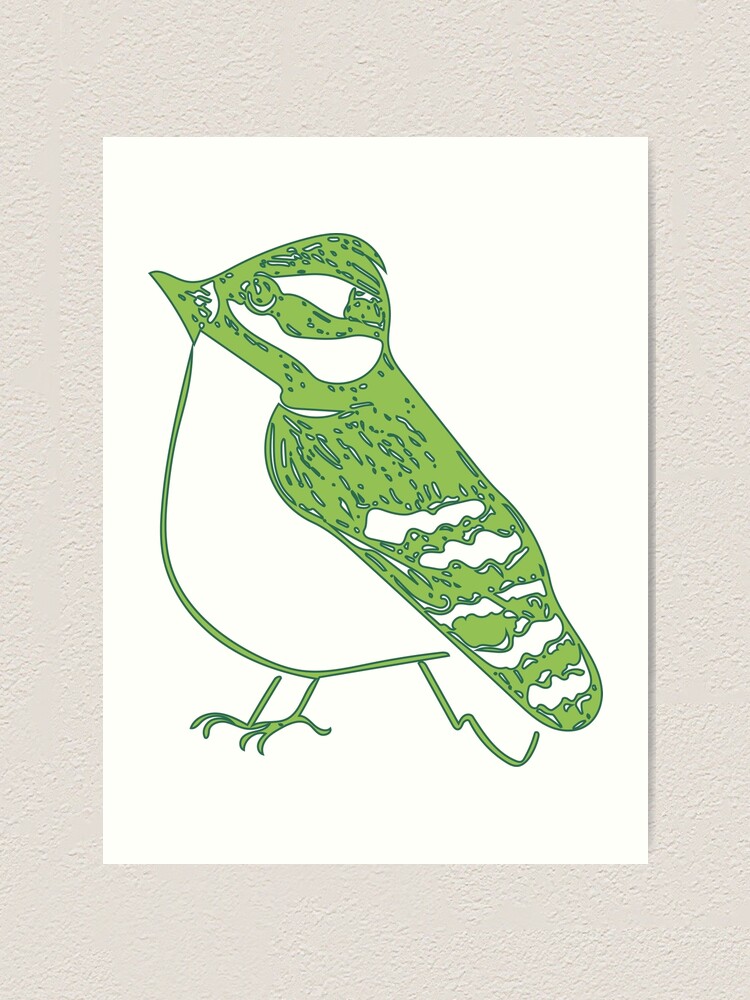 Alternate view of Green Bird Art Print